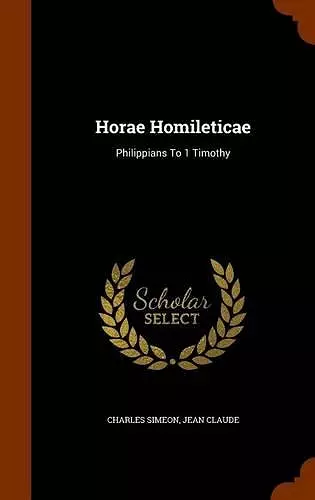 Horae Homileticae cover