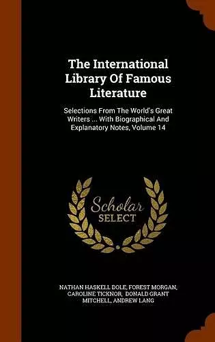 The International Library of Famous Literature cover