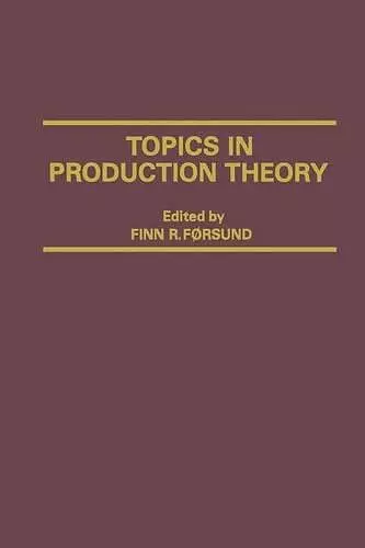 Topics in Production Theory cover