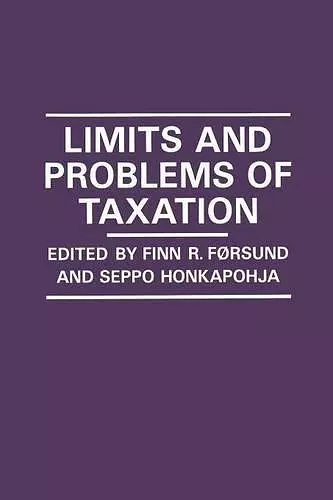 Limits and Problems of Taxation cover