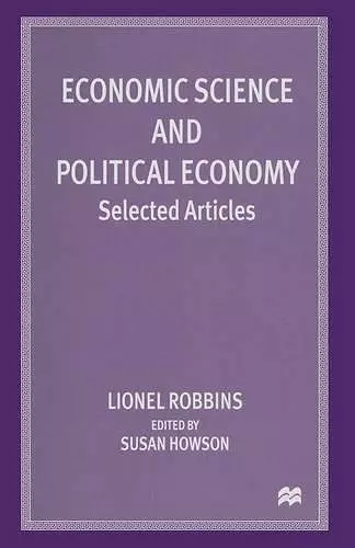 Economic Science and Political Economy cover