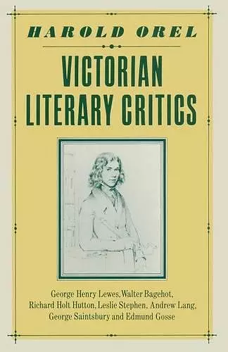 Victorian Literary Critics cover