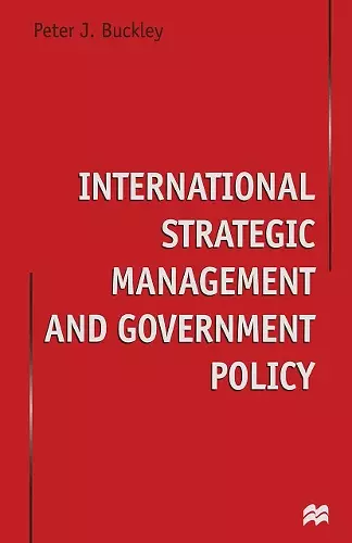 International Strategic Management and Government Policy cover