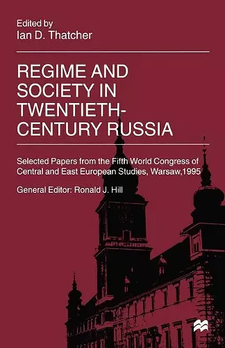 Regime and Society in Twentieth-Century Russia cover