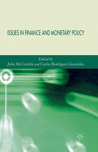 Issues in Finance and Monetary Policy cover