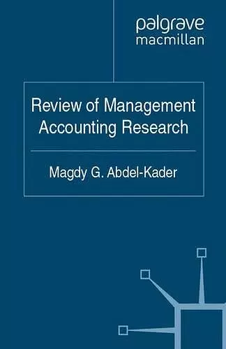 Review of Management Accounting Research cover