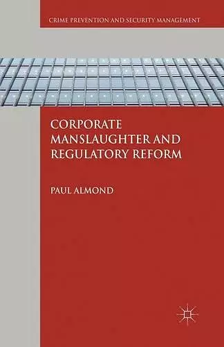 Corporate Manslaughter and Regulatory Reform cover