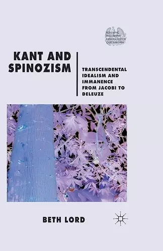 Kant and Spinozism cover