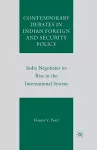 Contemporary Debates in Indian Foreign and Security Policy cover