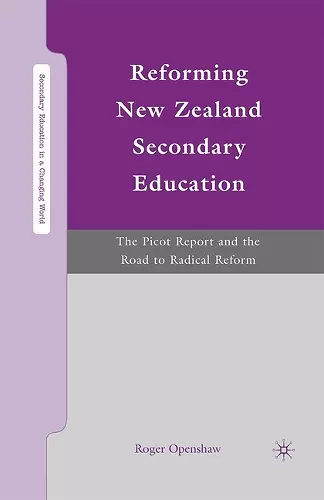 Reforming New Zealand Secondary Education cover