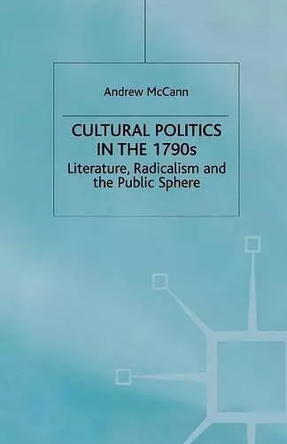 Cultural Politics in the 1790s cover