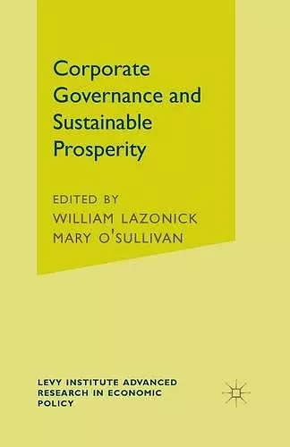 Corporate Governance and Sustainable Prosperity cover