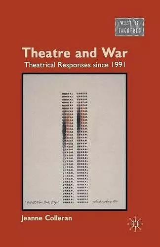 Theatre and War cover