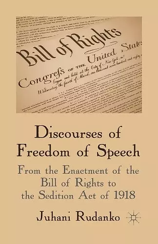 Discourses of Freedom of Speech cover