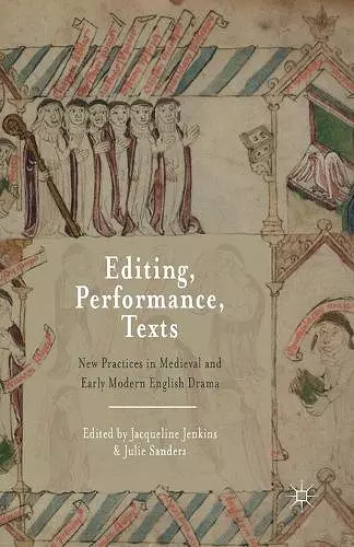 Editing, Performance, Texts cover