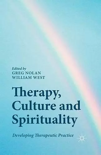 Therapy, Culture and Spirituality cover