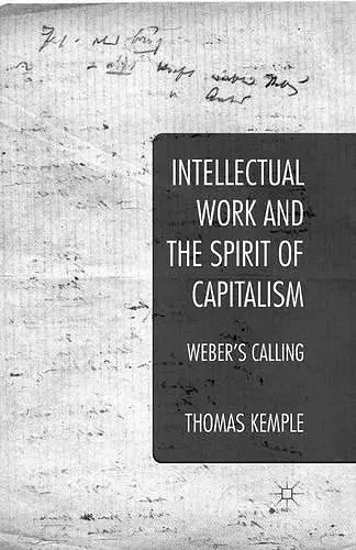 Intellectual Work and the Spirit of Capitalism cover
