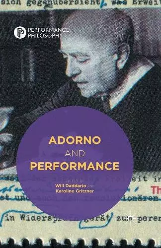Adorno and Performance cover