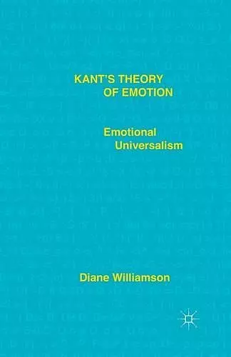 Kant’s Theory of Emotion cover