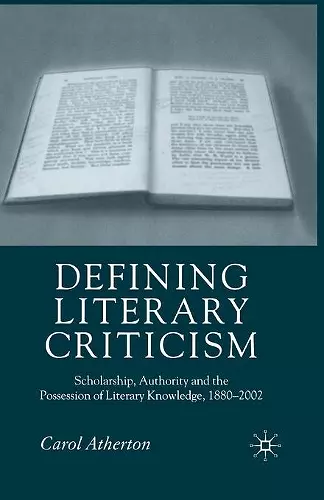 Defining Literary Criticism cover
