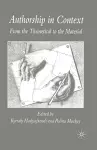 Authorship in Context cover