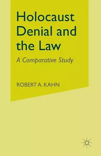 Holocaust Denial and the Law cover