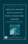 Private Higher Education in Post-Communist Europe cover
