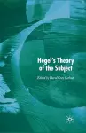 Hegel’s Theory of the Subject cover