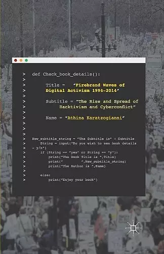 Firebrand Waves of Digital Activism 1994-2014 cover