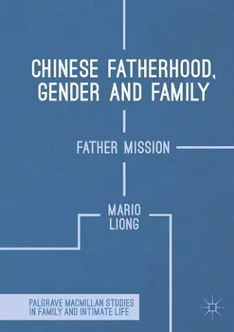 Chinese Fatherhood, Gender and Family cover