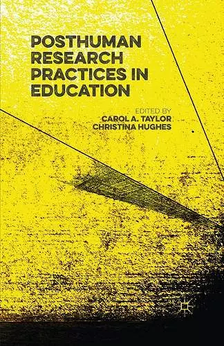 Posthuman Research Practices in Education cover