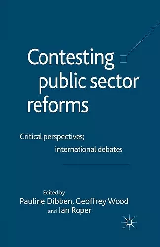 Contesting Public Sector Reforms cover