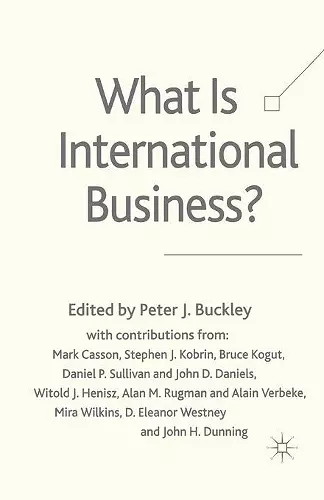 What is International Business? cover