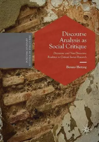 Discourse Analysis as Social Critique cover