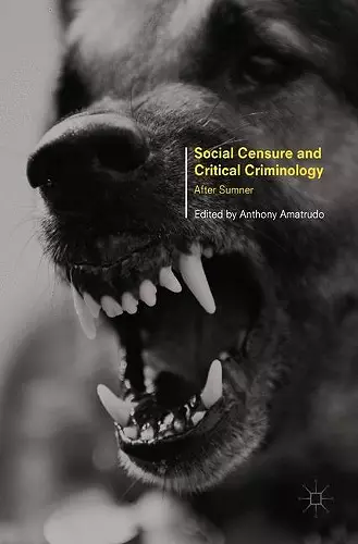 Social Censure and Critical Criminology cover