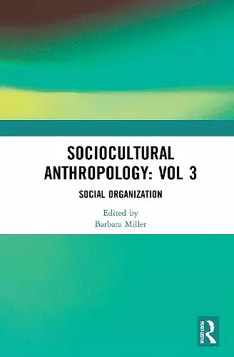 Sociocultural Anthropology: Vol 3 cover