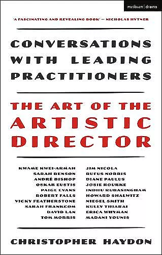 The Art of the Artistic Director cover