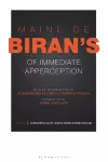 Maine de Biran's 'Of Immediate Apperception' cover
