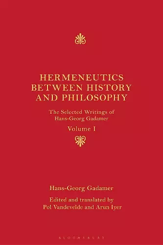 Hermeneutics between History and Philosophy cover