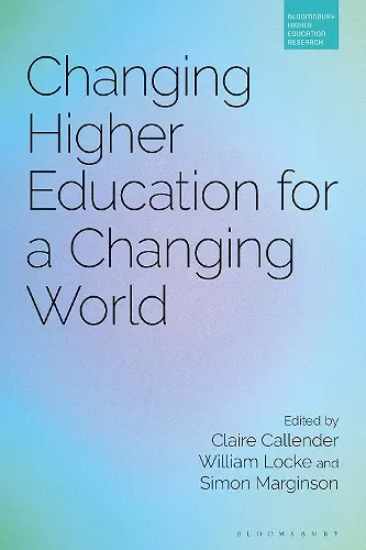 Changing Higher Education for a Changing World cover