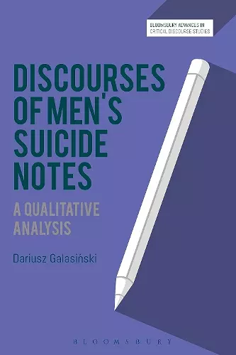 Discourses of Men’s Suicide Notes cover