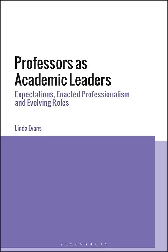 Professors as Academic Leaders cover