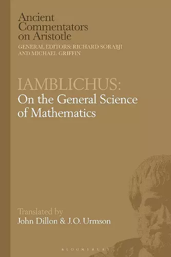 Iamblichus: On the General Science of Mathematics cover