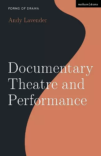 Documentary Theatre and Performance cover