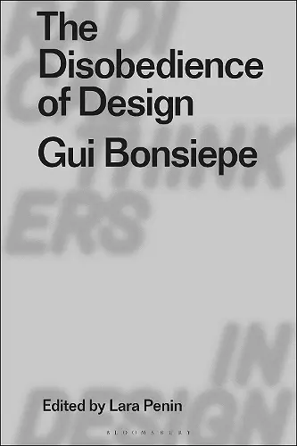 The Disobedience of Design cover