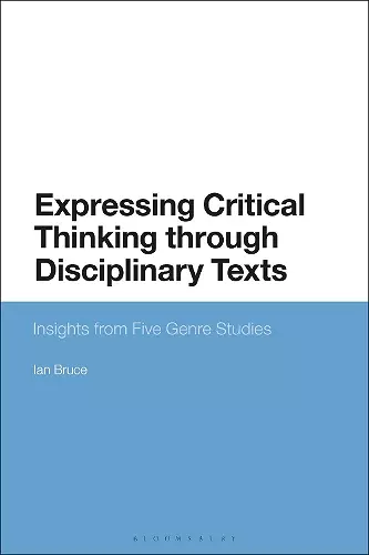 Expressing Critical Thinking through Disciplinary Texts cover