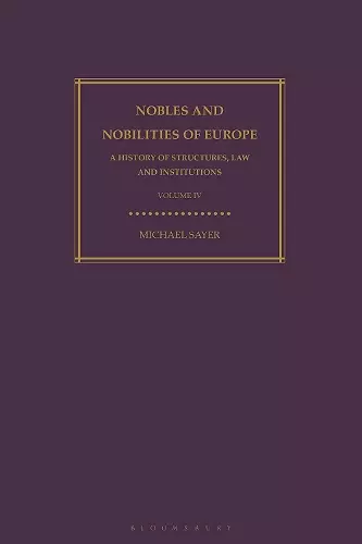 Nobles and Nobilities of Europe, Vol IV cover