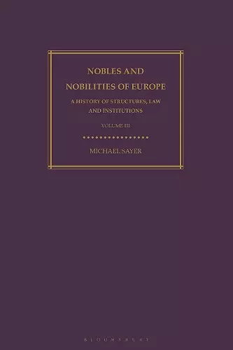 Nobles and Nobilities of Europe, Vol III cover