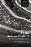 A Late Antique Poetics? cover