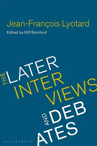 Jean-Francois Lyotard cover